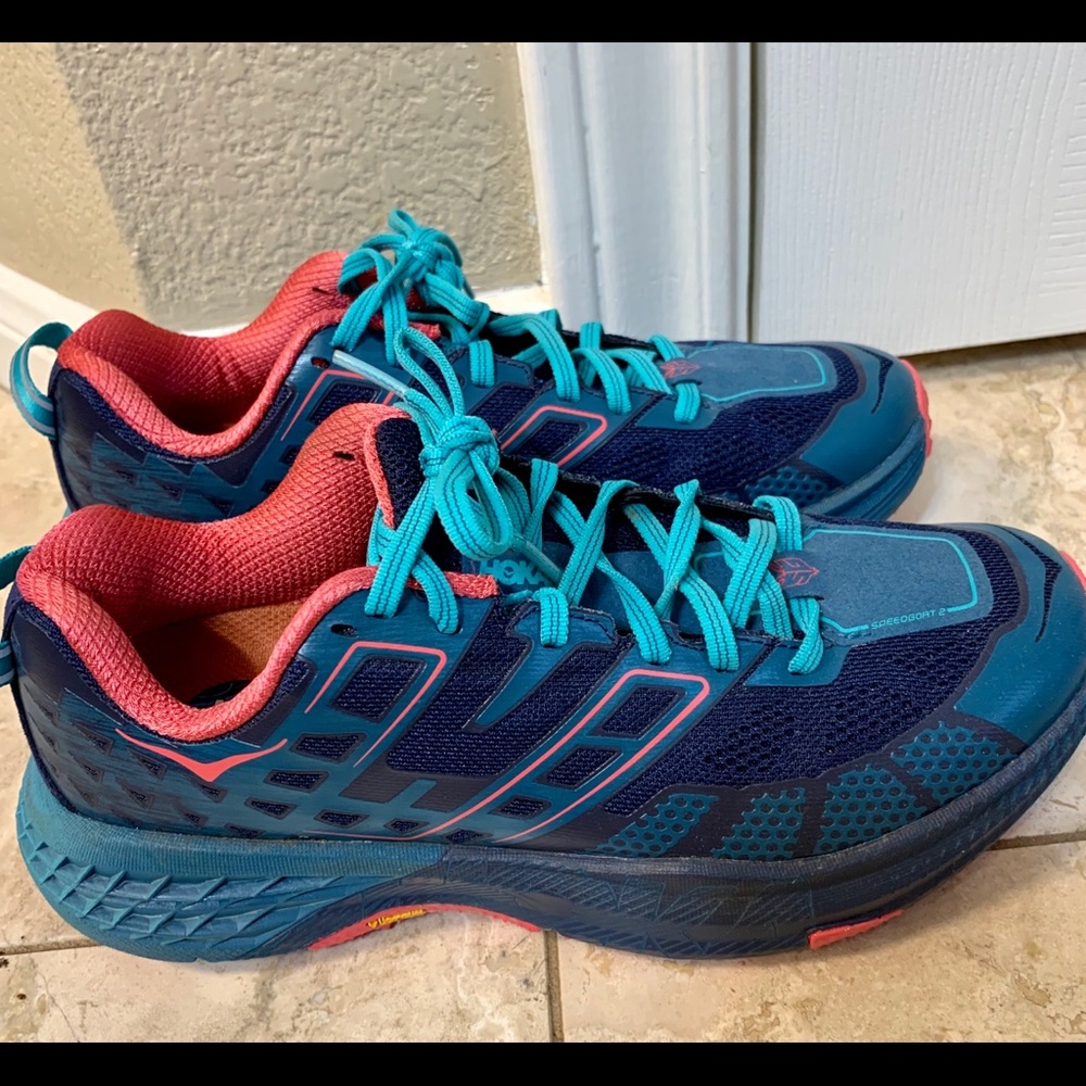 Womens Hoka Speedgoat trail shoes
